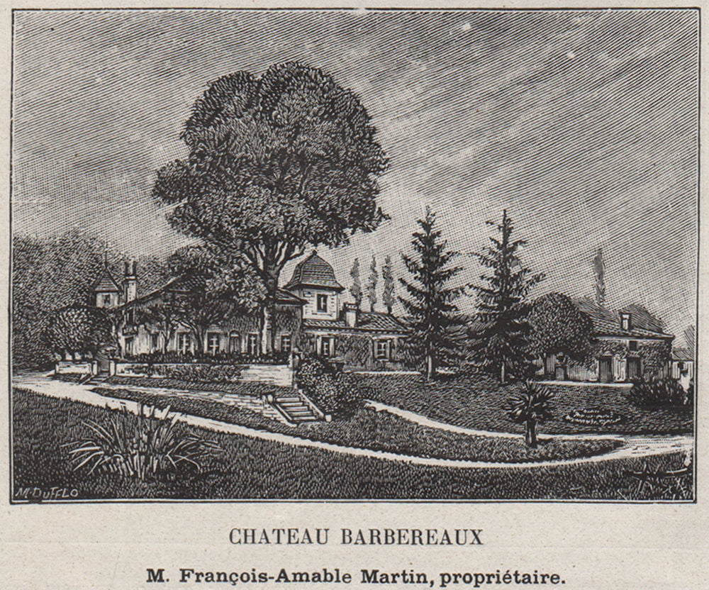 CANTON DE SAINTE-FOY. SAINT-ANDRÉ-ET-APPELLES. Chateau Barbereaux. SMALL 1908
